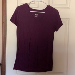 Purple V-neck Tee